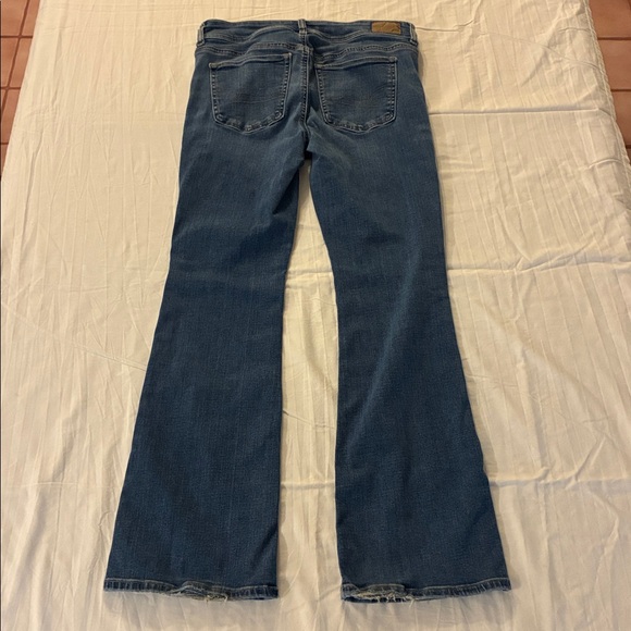 American Eagle Outfitters Blue Kick Boot Super Stretch Women’s 8 Short - Picture 2 of 12